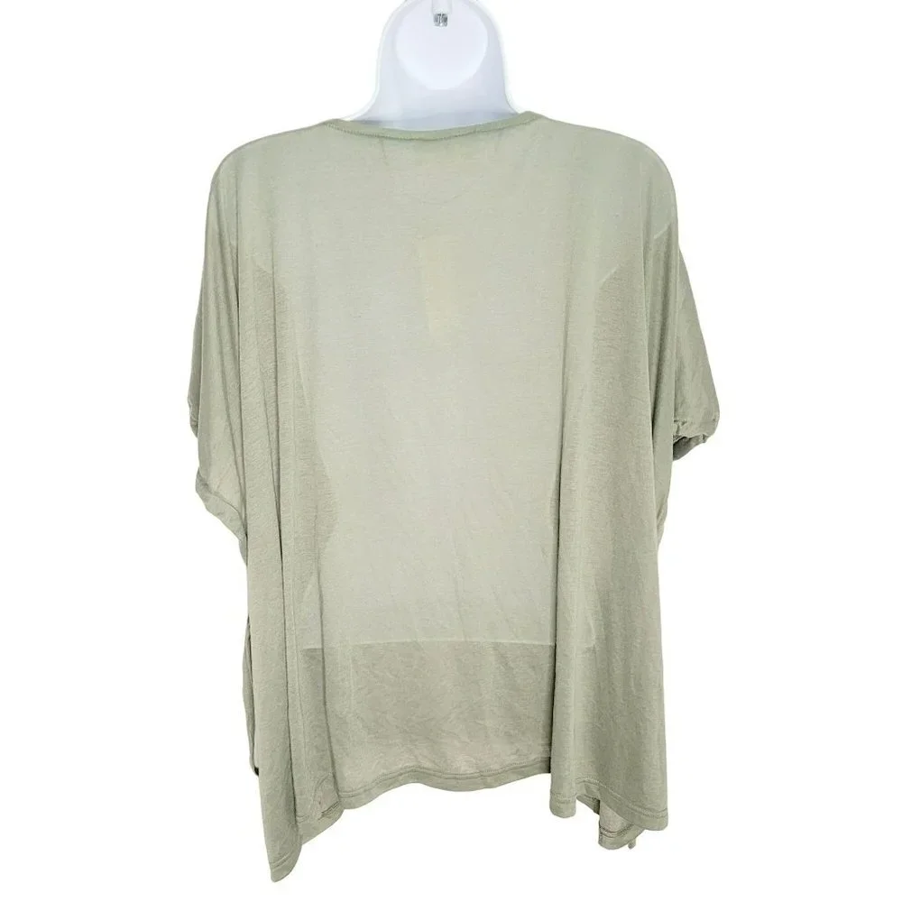 Womens - Jenni - Cover up - Drawstring - Sleeves/ Sheer - One Size - Olive NWT
